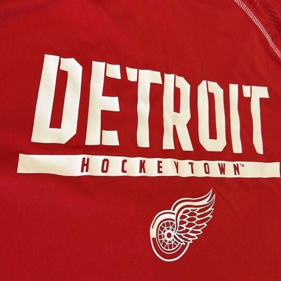 Fanatics Men's Detroit Red Wings Hockeytown Crew Neck Raglan Sleeves T-Shirt L - Picture 4 of 9